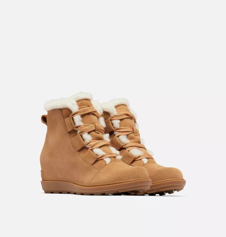 Botki Damskie Sorel Evie Ii Cozy Brązowe | Polska-9138PYBDX