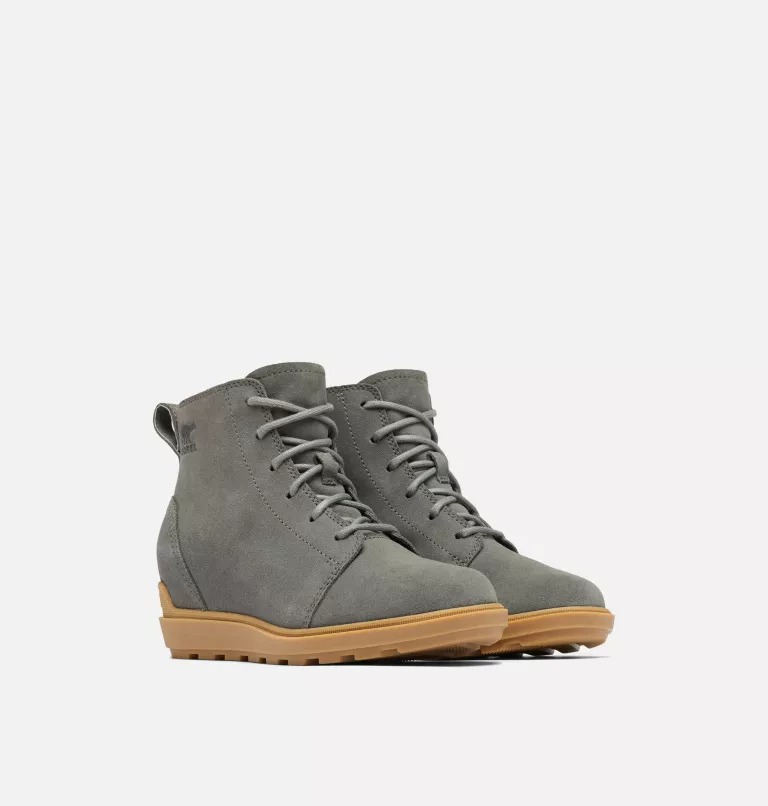 Botki Damskie Sorel Evie Ii Lace Szare | Polska-8435KQJYT