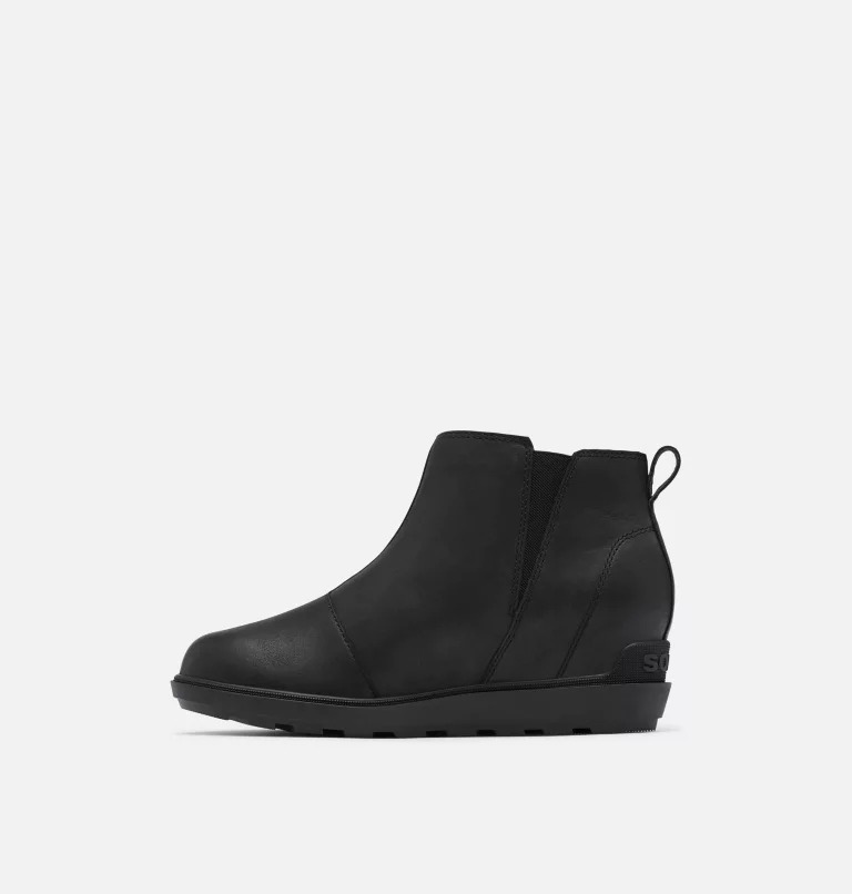 Botki Damskie Sorel Evie Ii Zip Czarne | Polska-8702OJHKX