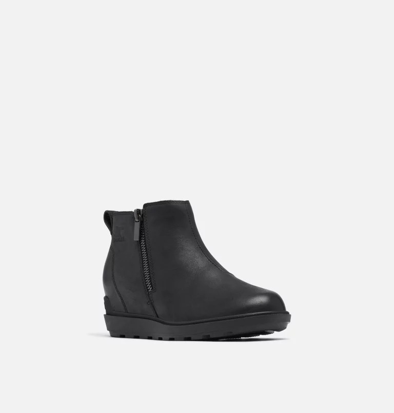 Botki Damskie Sorel Evie Ii Zip Czarne | Polska-8702OJHKX