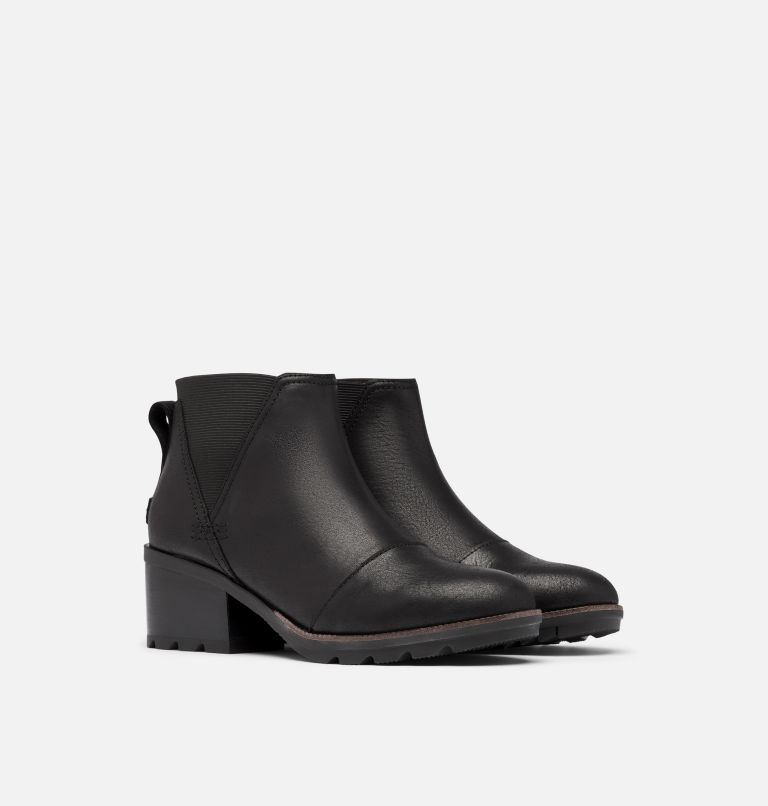 Buty Chelsea Damskie Sorel Cate Czarne | Polska-3671JDFOQ