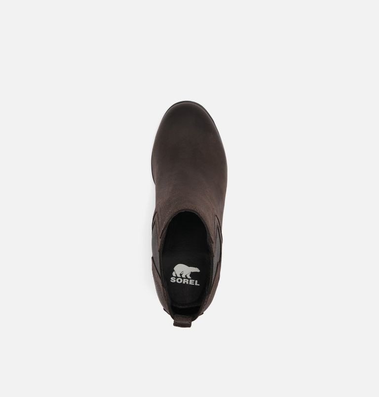 Buty Chelsea Damskie Sorel Joan Uptown Wedge Ciemny Brązowe | Polska-6290OKRAD