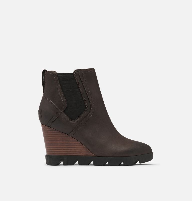 Buty Chelsea Damskie Sorel Joan Uptown Wedge Ciemny Brązowe | Polska-6290OKRAD