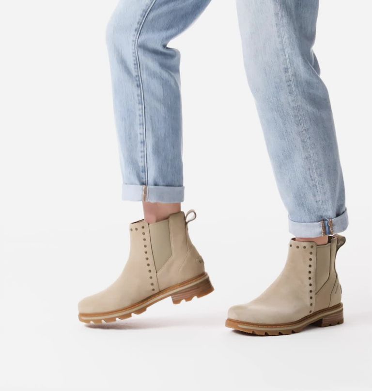 Buty Chelsea Damskie Sorel Lennox Stud Brązowe | Polska-4526XPLFM