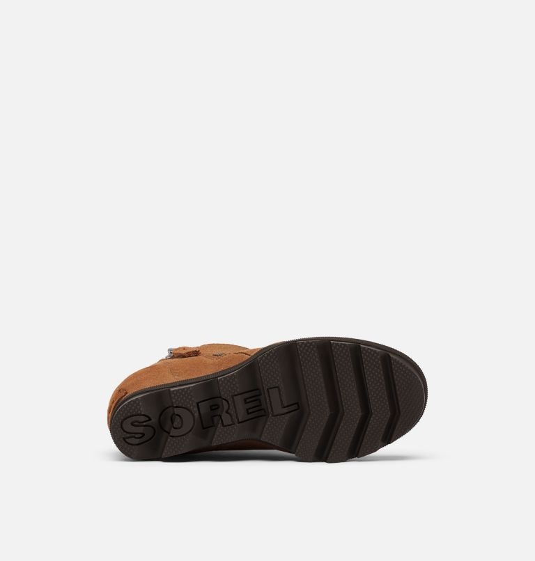 Buty Na Koturnie Dziecięce Sorel Joan Of Arctic Ii Zip Brązowe | Polska-8235MGOND