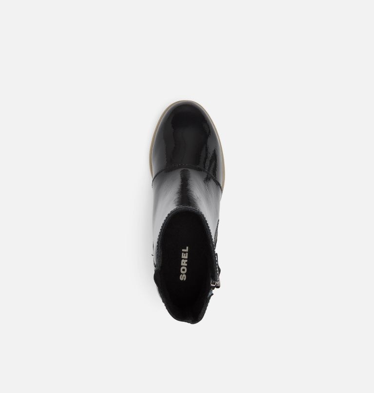 Buty Na Koturnie Dziecięce Sorel Joan Of Arctic Ii Zip Czarne | Polska-8491VZCSB