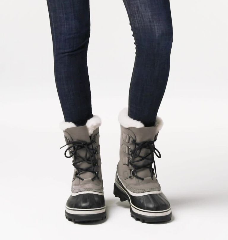 Buty Zimowe Damskie Sorel Caribou® Szare Czarne | Polska-3816XLFBG