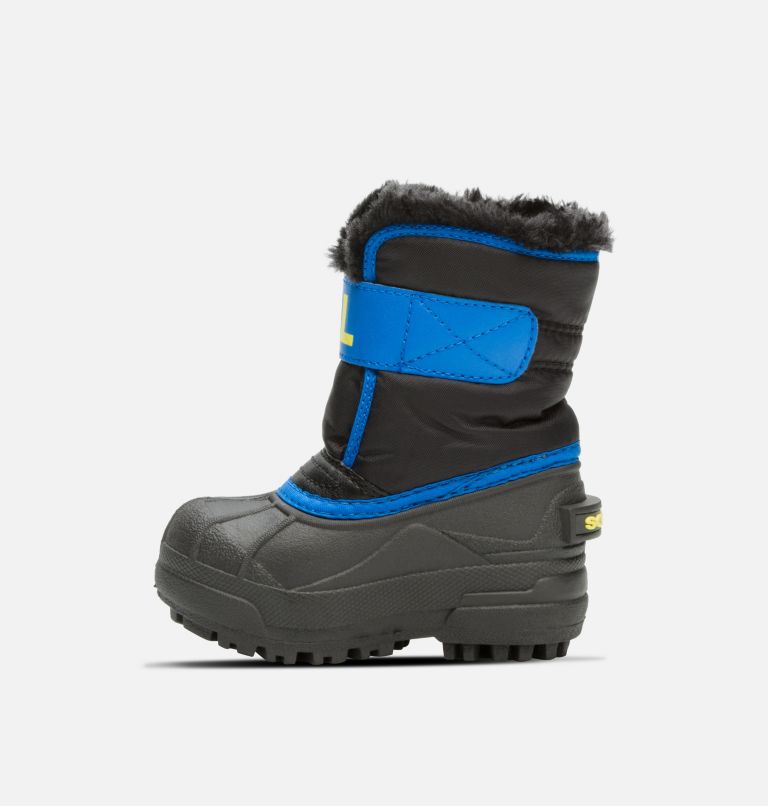 Buty Zimowe Dziecięce Sorel Snow Commander Czarne Niebieskie | Polska-0853MDYFT