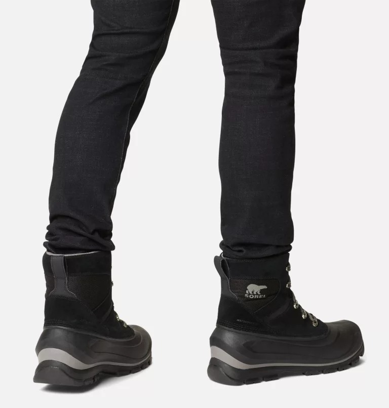 Buty Zimowe Męskie Sorel Buxton Lace Waterproof Czarne | Polska-2840HUNVA
