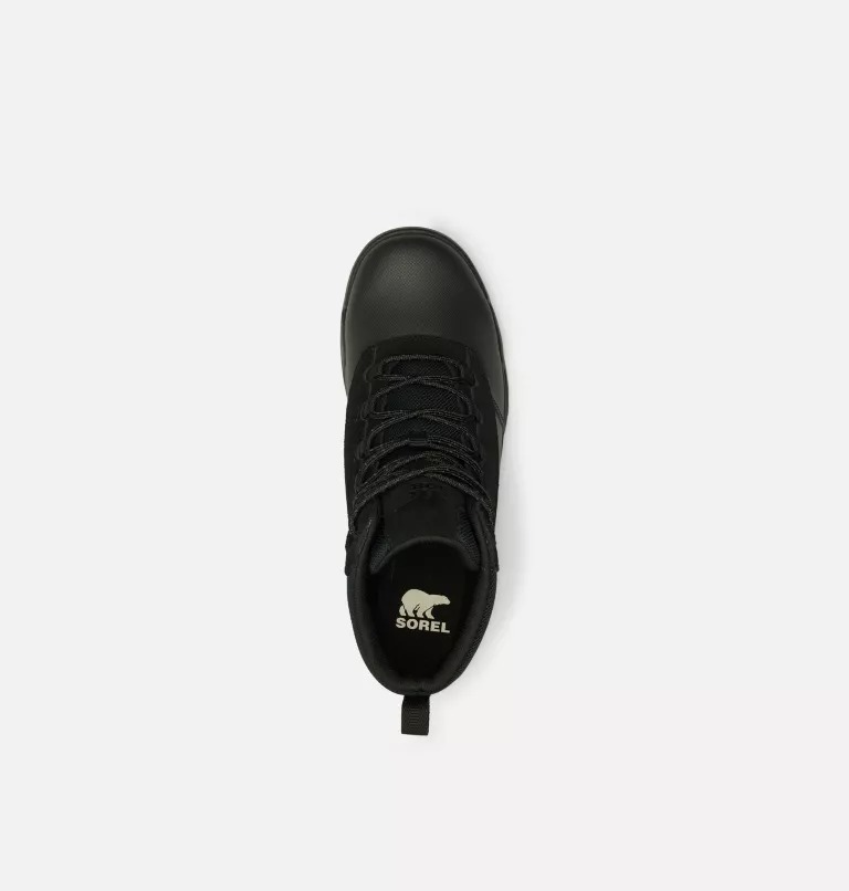 Buty Zimowe Męskie Sorel Buxton Lite Lace Plus Waterproof Czarne | Polska-1725ODAIG