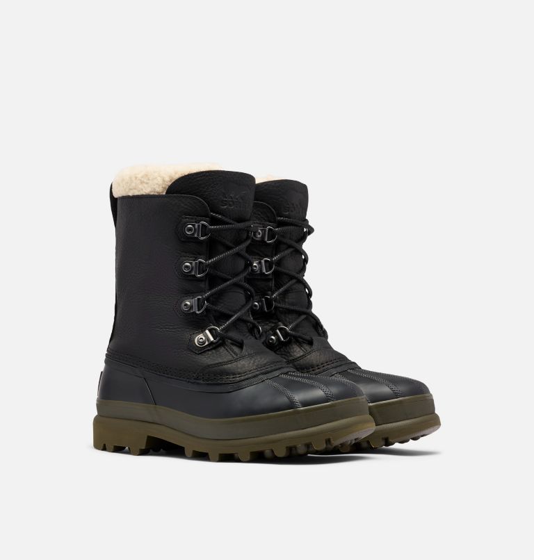 Buty Zimowe Męskie Sorel Caribou Stack Czarne | Polska-0287PCRHL