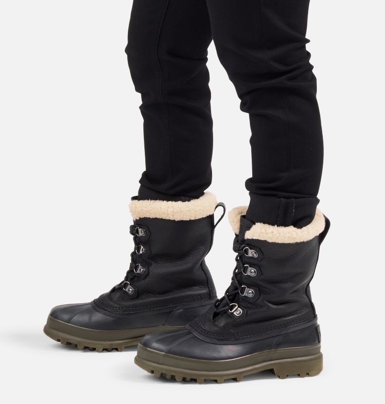 Buty Zimowe Męskie Sorel Caribou Stack Czarne | Polska-0287PCRHL