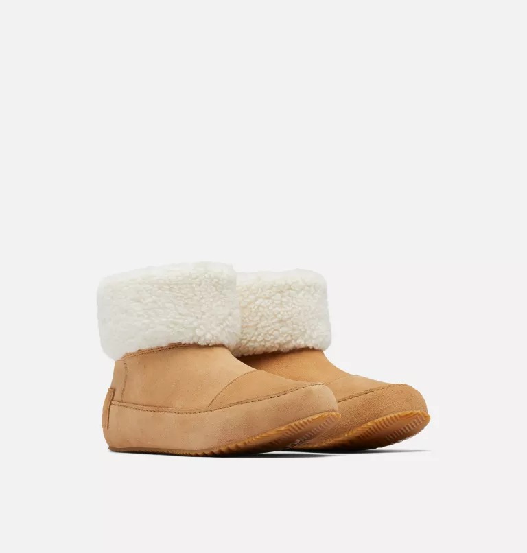 Kapcie Damskie Sorel Go - Stumptown Bootie Brązowe | Polska-9456LUPWT