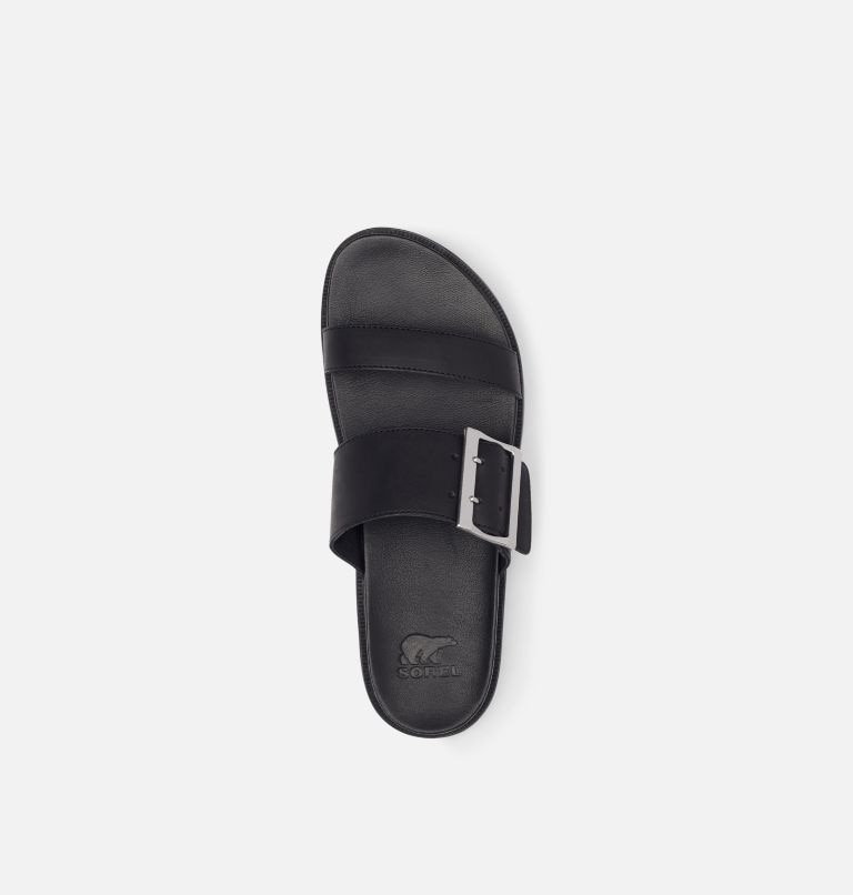 Klapki Damskie Sorel Roaming Buckle Czarne | Polska-8509OMCEX