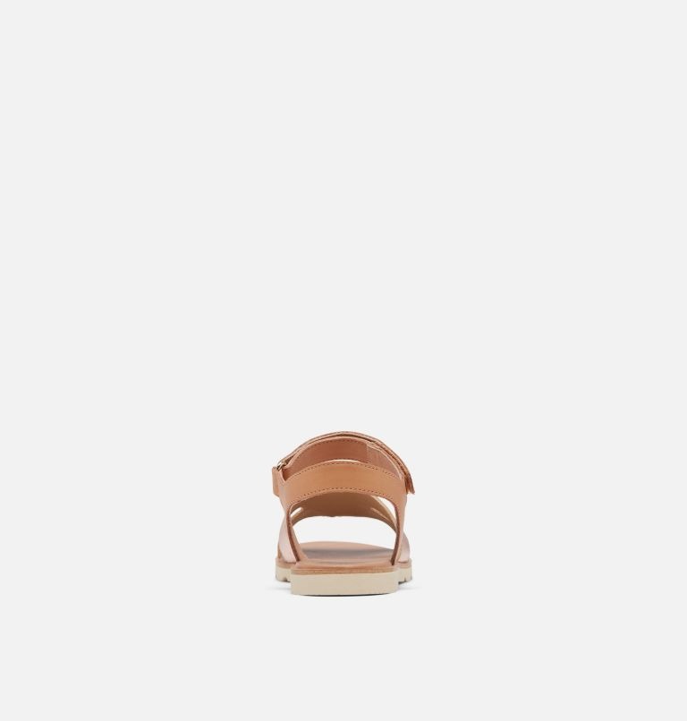 Sandały Płaskie Damskie Sorel Ella Iii Ankle Strap Beżowe | Polska-1675ICPFS
