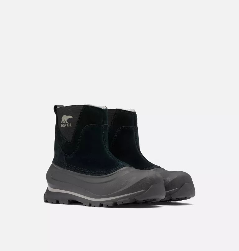 Śniegowce Męskie Sorel Buxton Pull On Waterproof Czarne | Polska-7215LCBHW